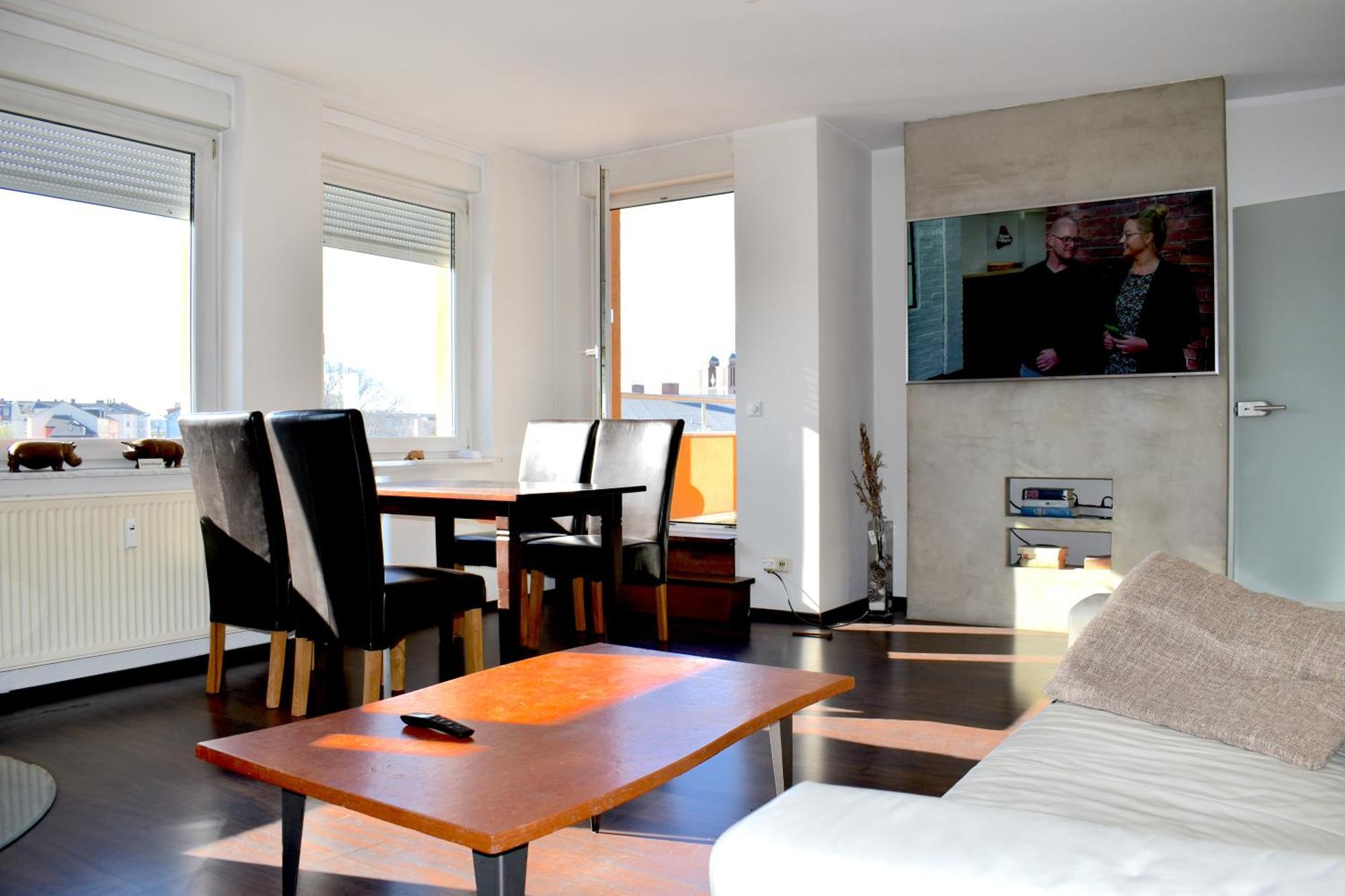 City-Dach-Apartment Mit Loggia - Balkon - Kamin Cottbus Luaran gambar